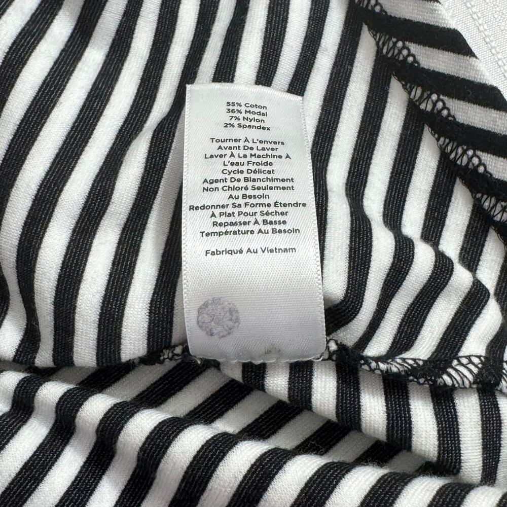 TALBOTS Women’s Size LP Black White Striped Sleeveless Workwear Office Fashion - Picture 8 of 8